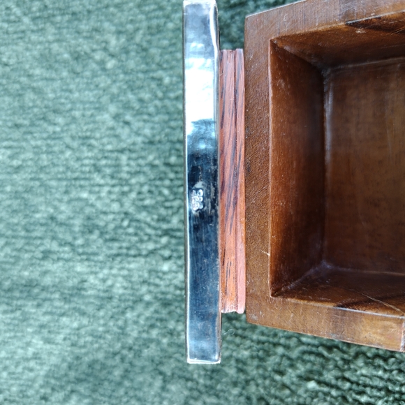 Antique Peruvian Cloth Encased Wooden Box - Picture 8 of 16